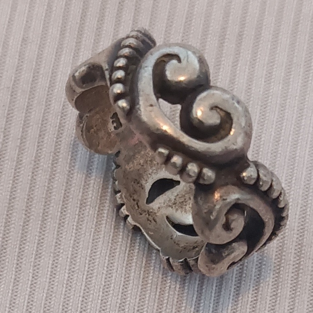 Brighton Silver Ornate Scroll Ring - image 3